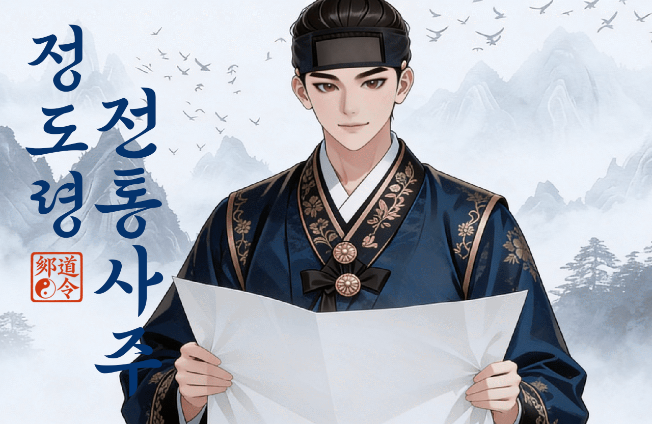 정도령 정통사주 배너 배경